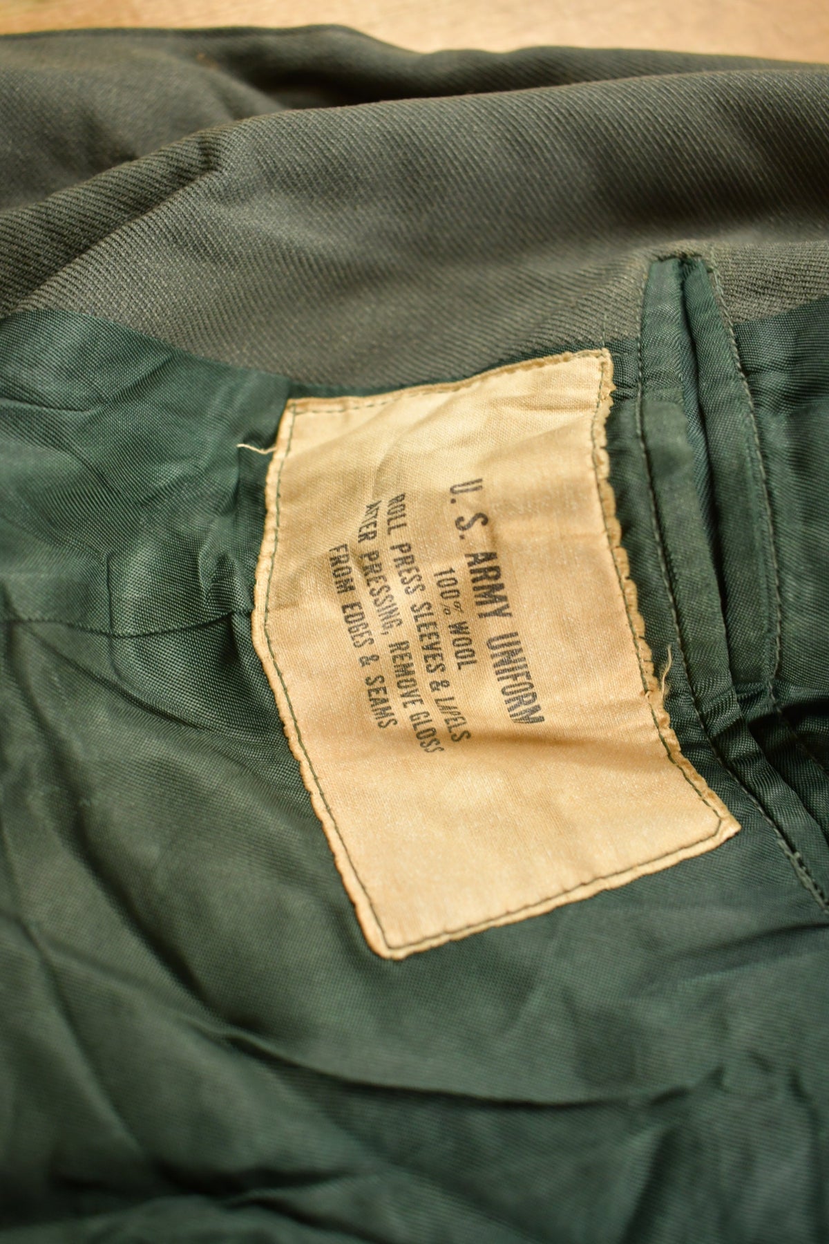 Vintage 1960s US Army Military Uniform Jacket