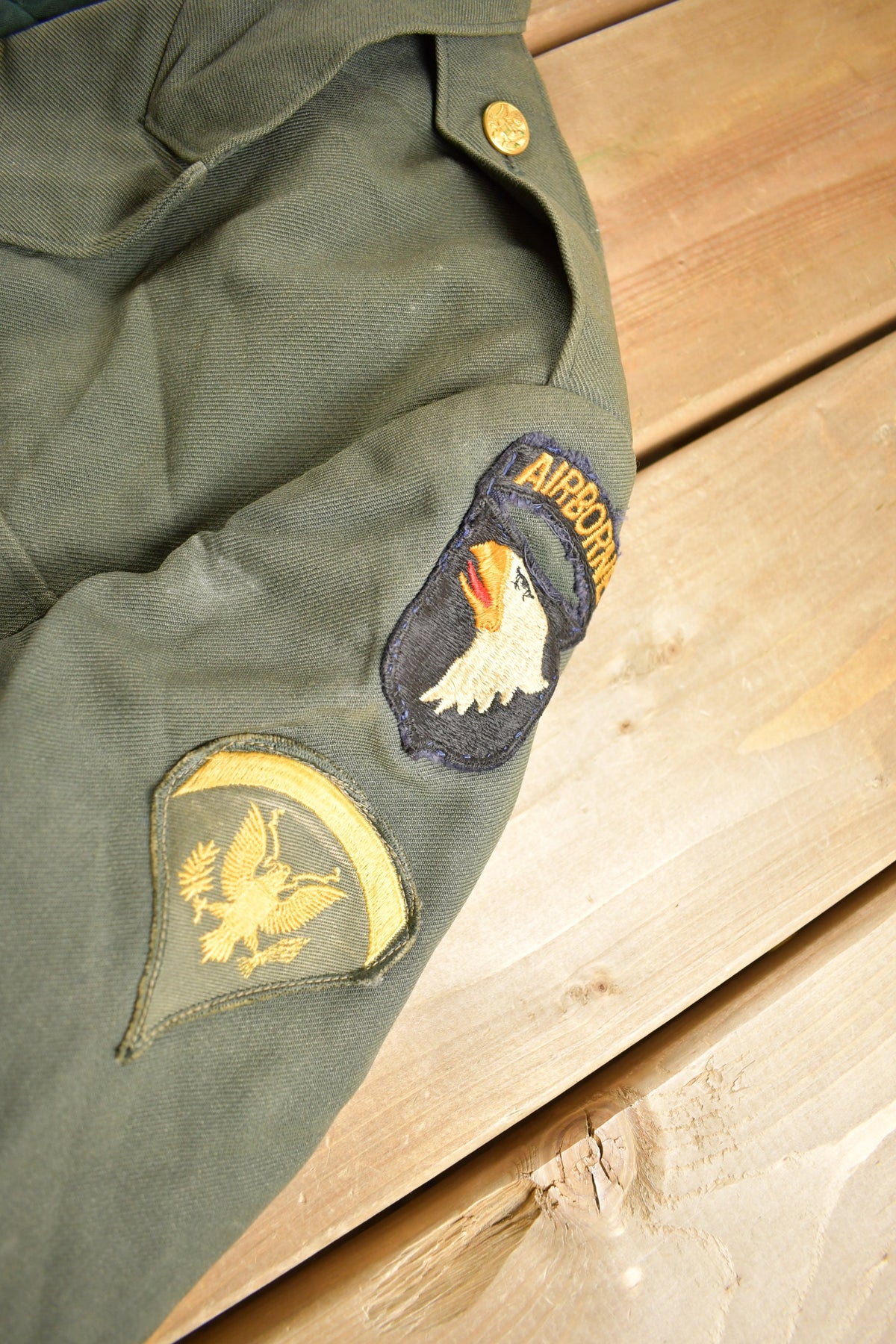 Vintage 1960s US Army Military Uniform Jacket