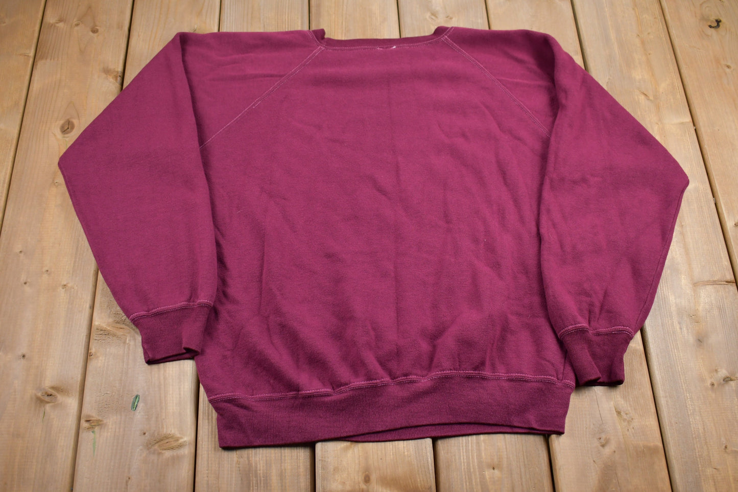 Vintage 1990s Blank Red Crewneck Sweatshirt