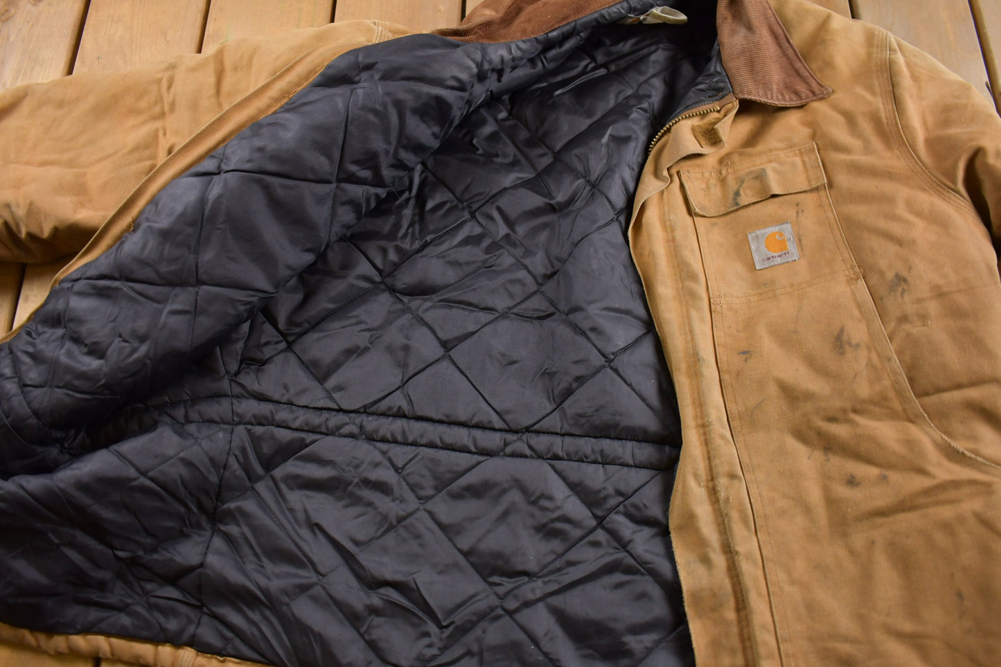 Vintage 1990s Traditional Carhartt Work Coat / Workwear / Vintage Carhartt / Distressed Carhartt