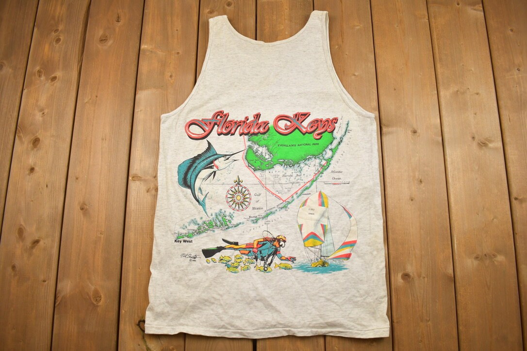 Vintage 1990s Florida Key West Souvenir T Shirt