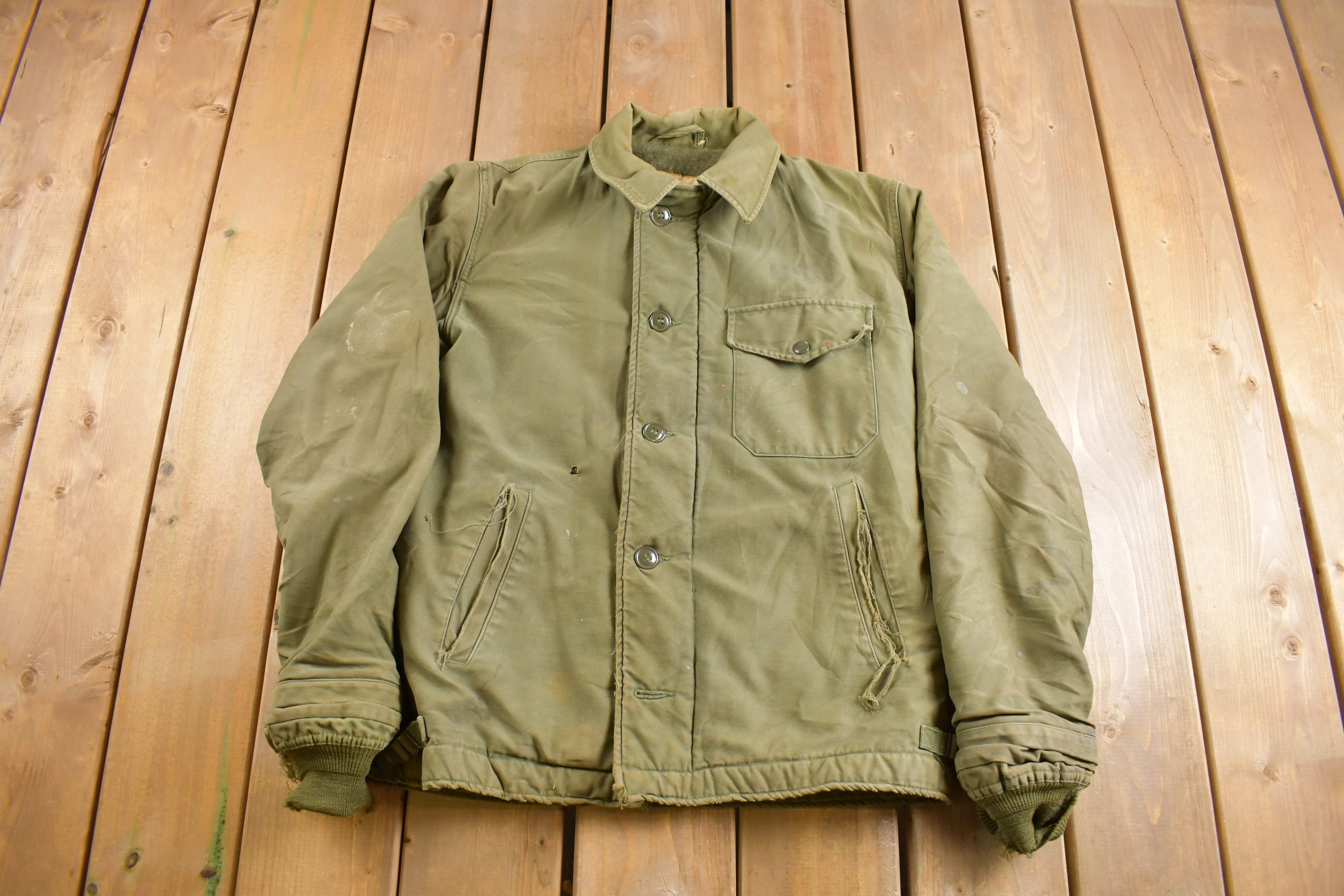 Vintage 1962 USN Navy Deck Jacket
