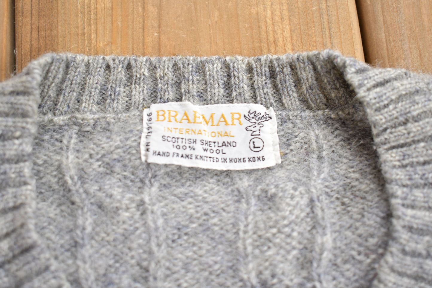 Vintage 1990s Braemar Hand Frame Knitted Sweater