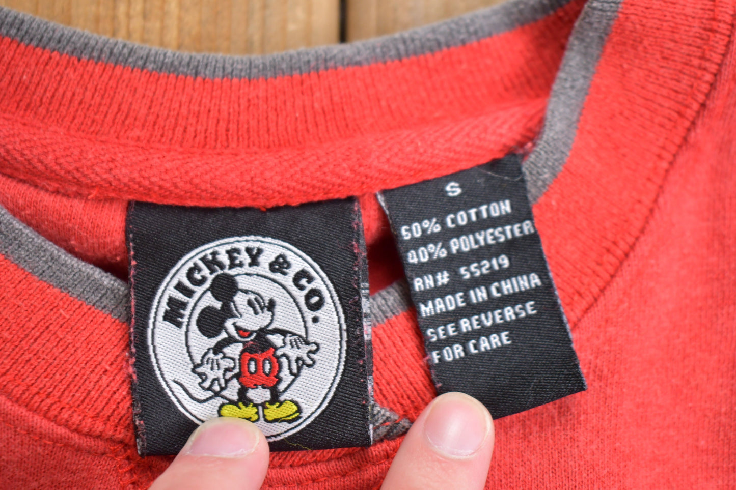 Vintage 1990s Mickey Mouse Embroidered Disney Crewneck