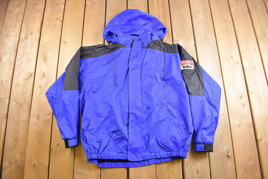 Vintage 1990s Marlboro Unlimited Color Block Windbreaker Jacket