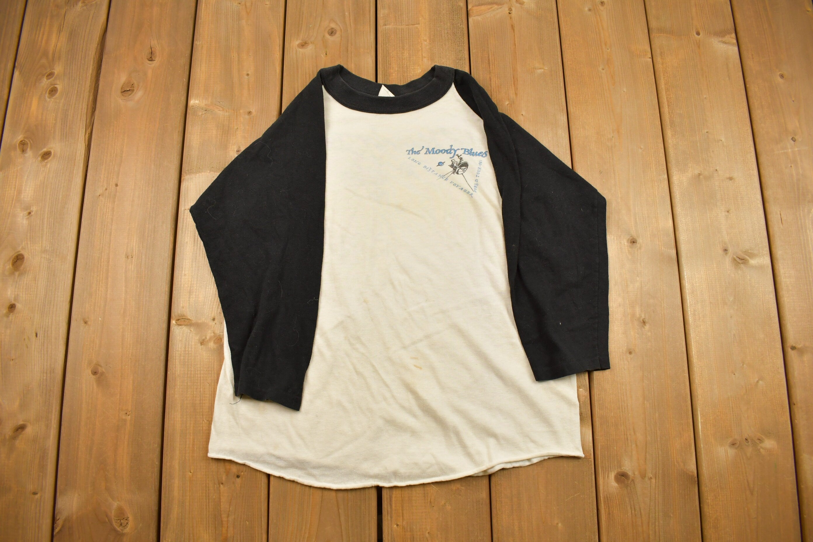 Vintage 1981 The Moody Blues Tour Band Baseball T-shirt