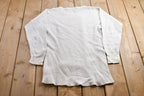 Vintage 1970s Blank Waffle Knit Long Sleeve Under Shirt