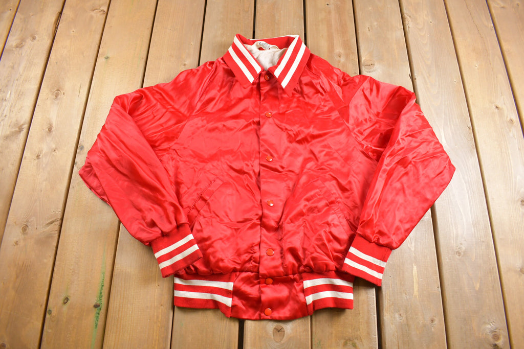 Vintage 1980s Worthington Embroidered Satin Jacket