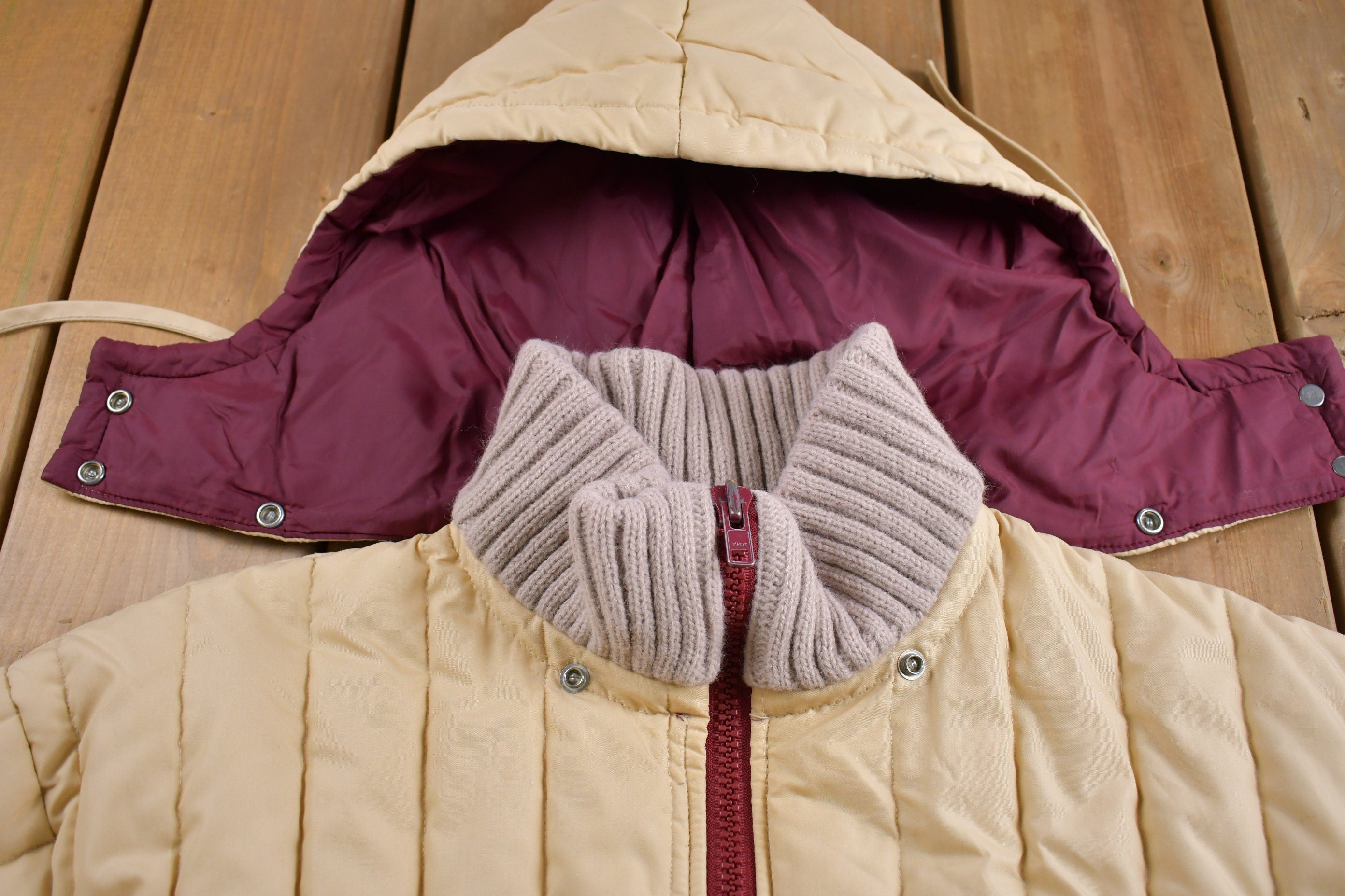 Vintage 1970s Gerita Quilted Fashions Light Puffer Jacket