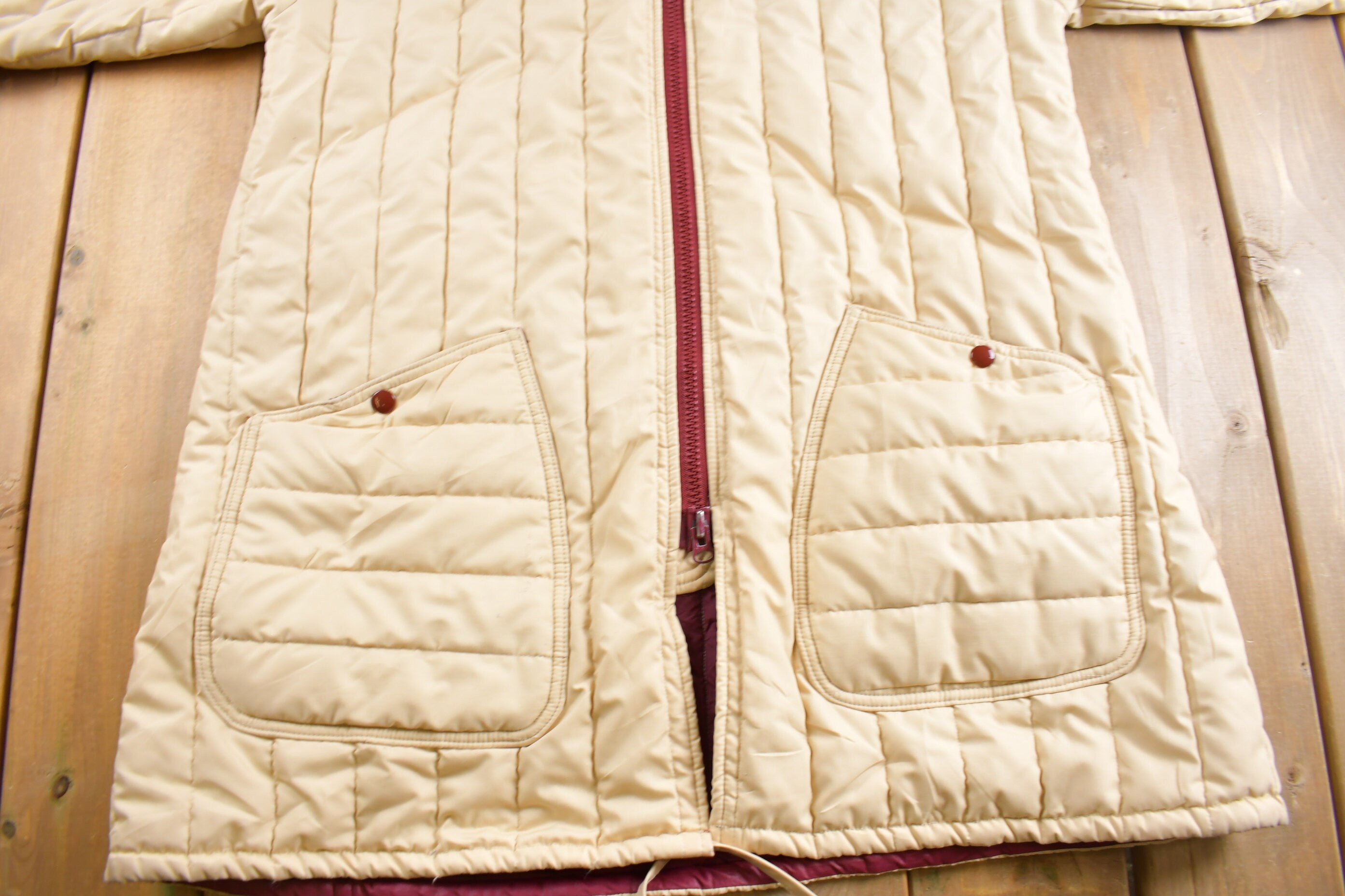 Vintage 1970s Gerita Quilted Fashions Light Puffer Jacket