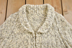 Vintage 1960s Crochet Knitted Sweater