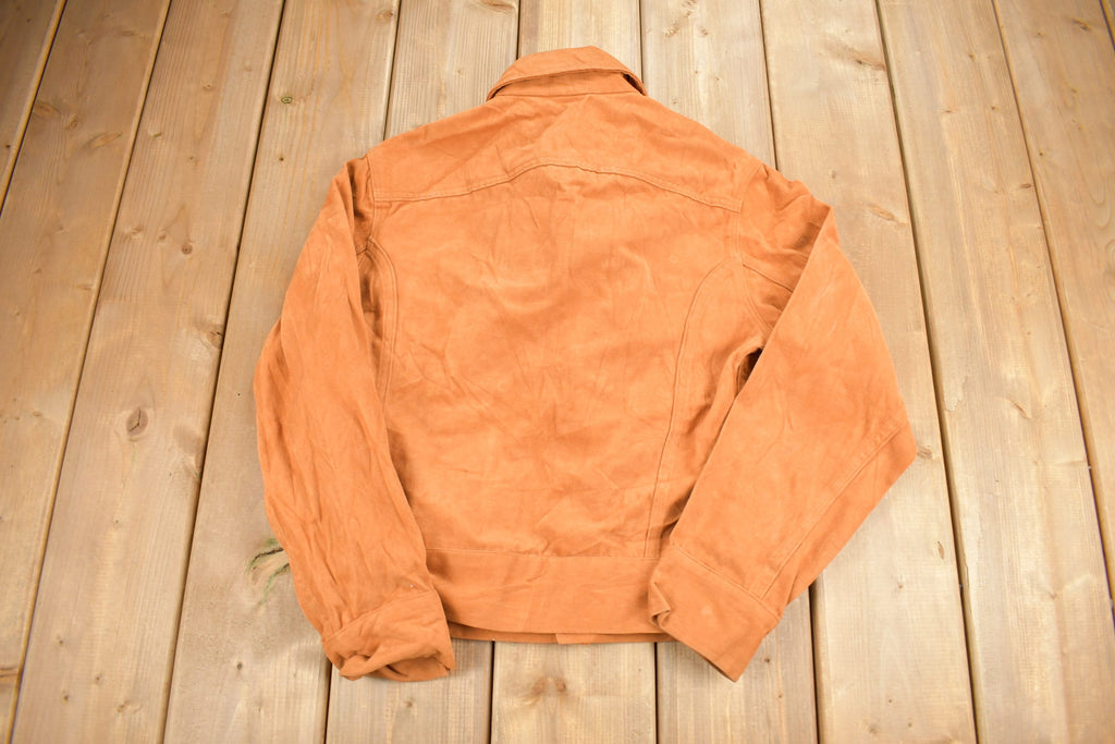 Vintage 1960s Male Burnt Orange Shacket Button Up
