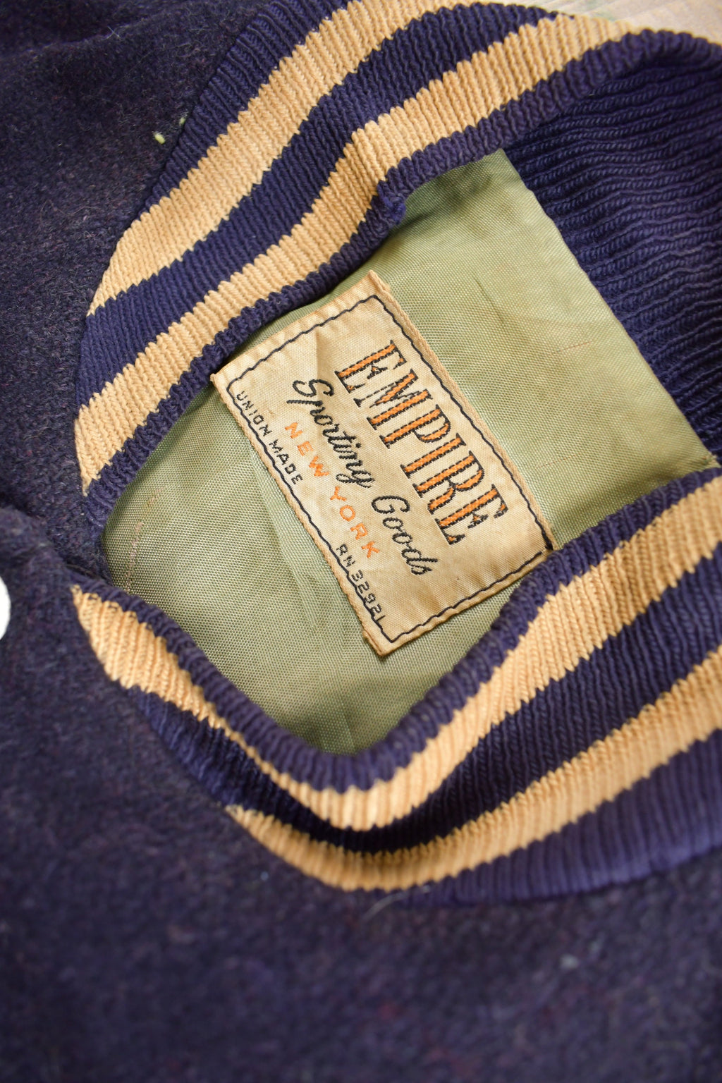 Vintage 1940s Empire Sporting Goods "H" Varsity Letterman Varsity Jacket