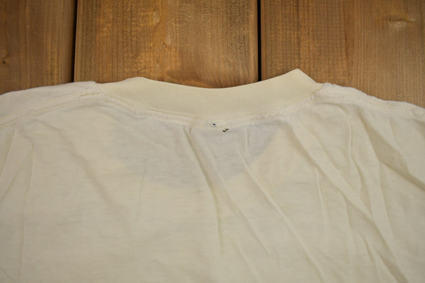 Vintage 1990s Jockey Blank T Shirt / Vintage T Shirt / Streetwear / Blank Tee / Distressed