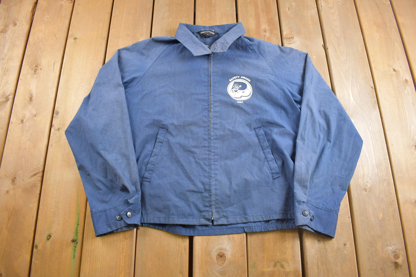 Vintage 1981 Safety Award Lightweight Sportsmaster Jacket /True Vintage / Made In USA / Streetwear / Vintage Windbreaker