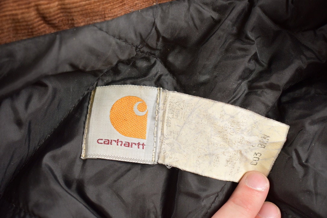 Vintage 1990s Carhartt Chore Jacket / Workwear / Streetwear / Made In USA / 90s / Blanket Lined Jacket / Vintage Carhartt / Union Made