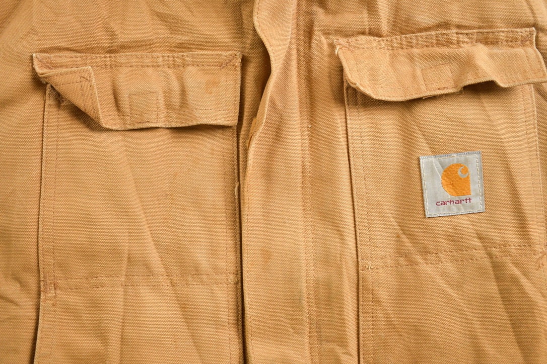 Vintage 1990s Carhartt Chore Jacket / Workwear / Streetwear / Made In USA / 90s / Blanket Lined Jacket / Vintage Carhartt / Union Made