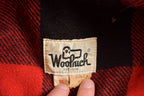 Vintage 1980s Woolrich Wool Plaid Zip Up Shacket