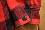 Vintage 1980s Woolrich Wool Plaid Zip Up Shacket