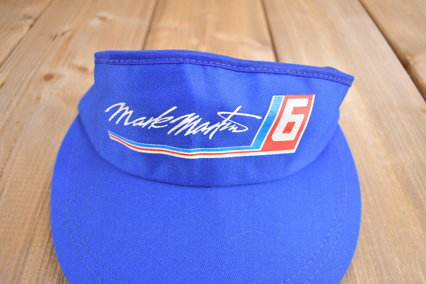 Vintage 1990s Nascar Mark Martin Visor Hat / OSFA / 90s Hat / Vintage Visor / Made in USA