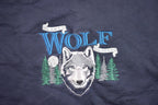 Vintage 1990s Lone Wolf Lodge Embroidered Crewneck Sweatshirt