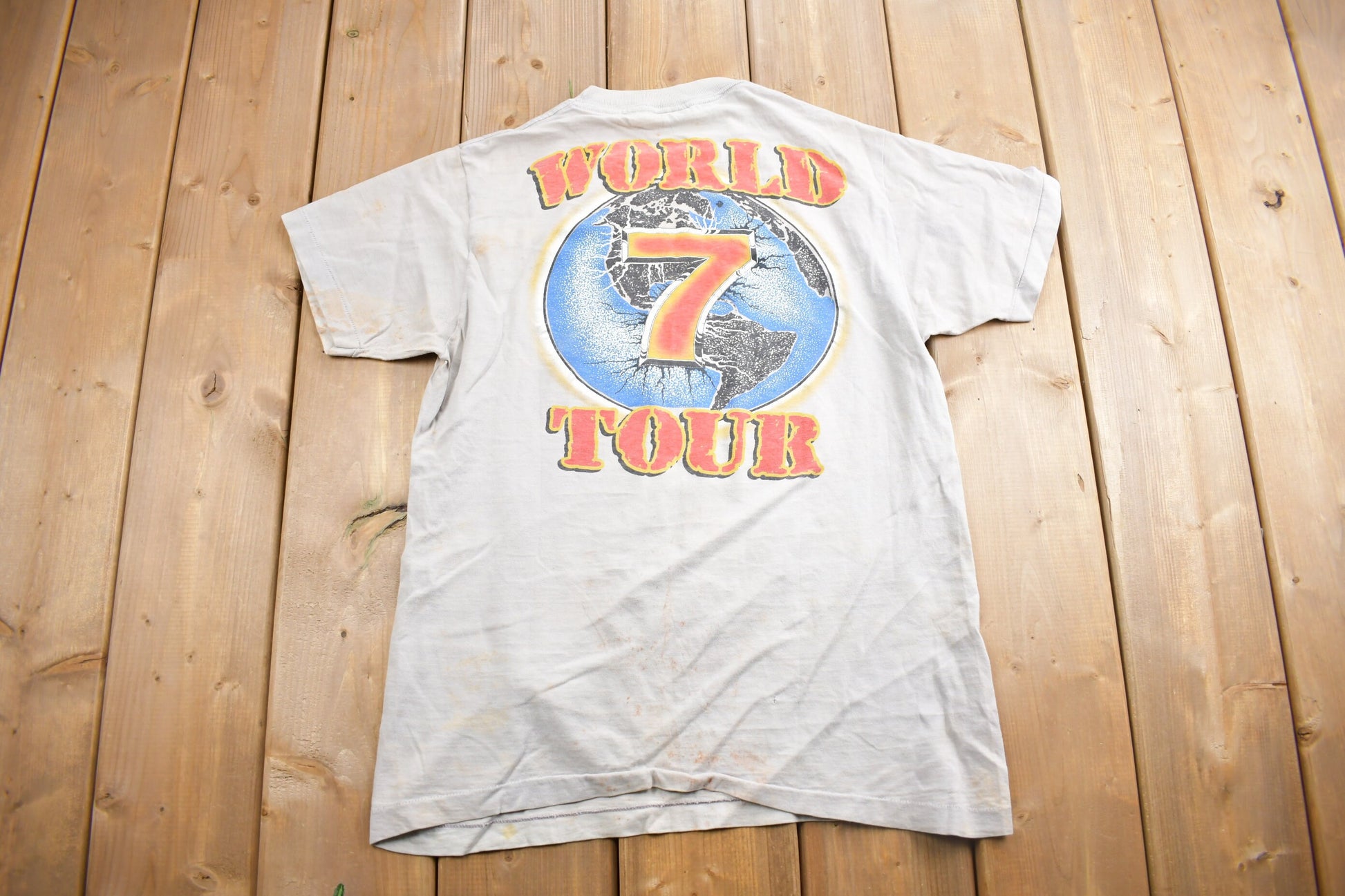 Vintage 1985 Thunder Seven By Triumph World Tour Band T-shirt