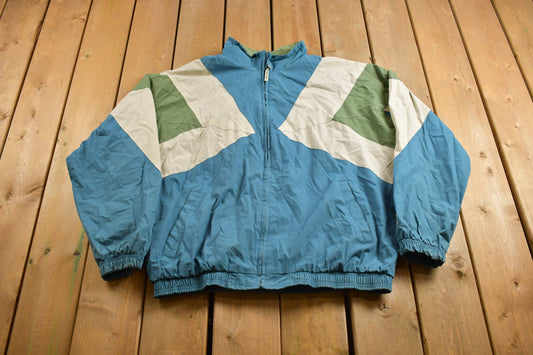 Vintage 1990s Starter Pro Line Zip Up Jacket / Vintage Starter / Color Block / Sportswear / Patchwork