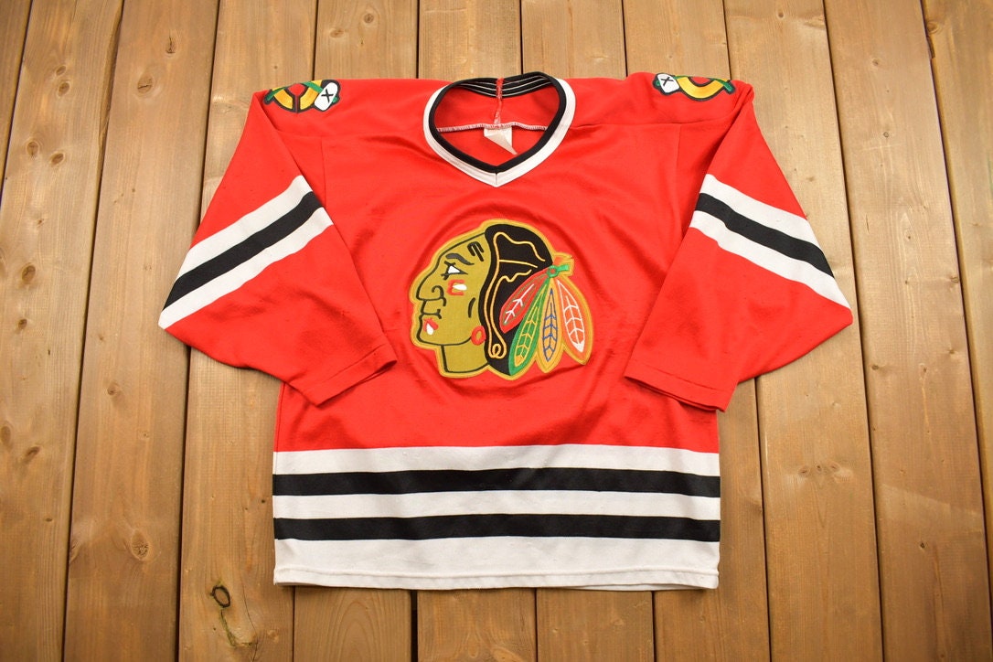 Vintage 1990s Chicago Blackhawks CCM NHL Hockey Jersey
