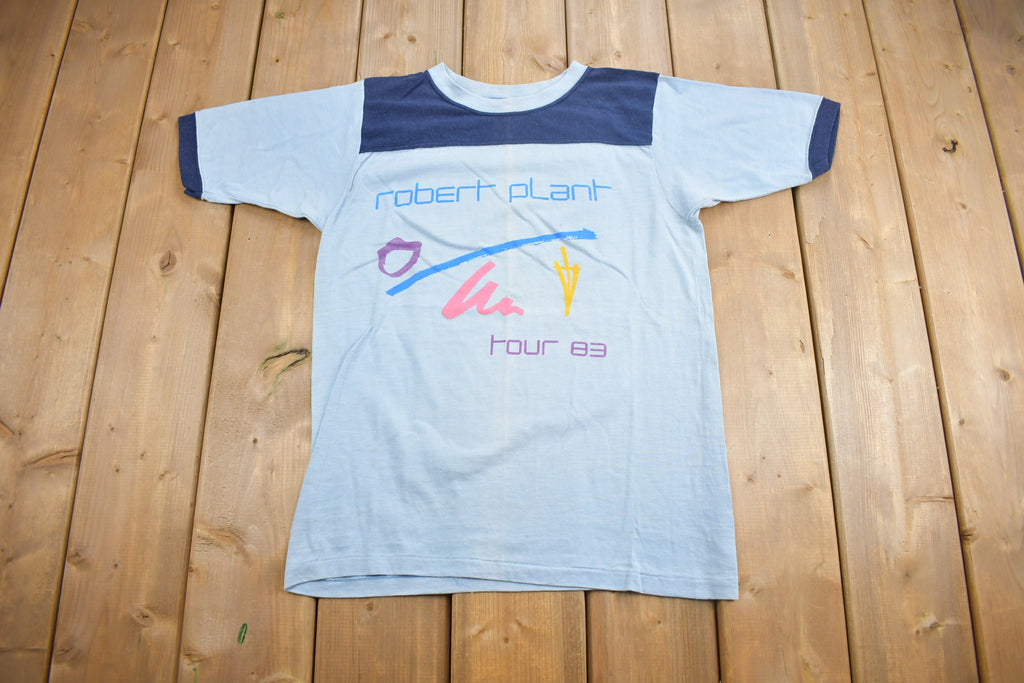 Vintage 1983 Robert Plant Uk Tour Tour T-shirt