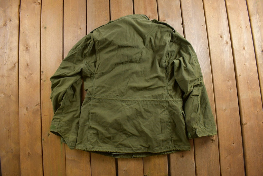 Vintage 1970s Distressed Military Field Coat