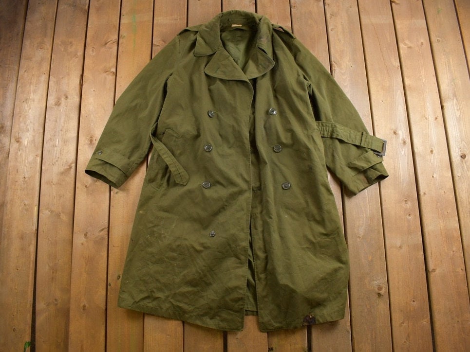 Vintage 1960s US Military Overcoat