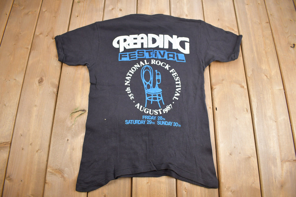 Vintage 1980 Reading Leeds 25th National Rock Festival Tour Band T-Sh0irt