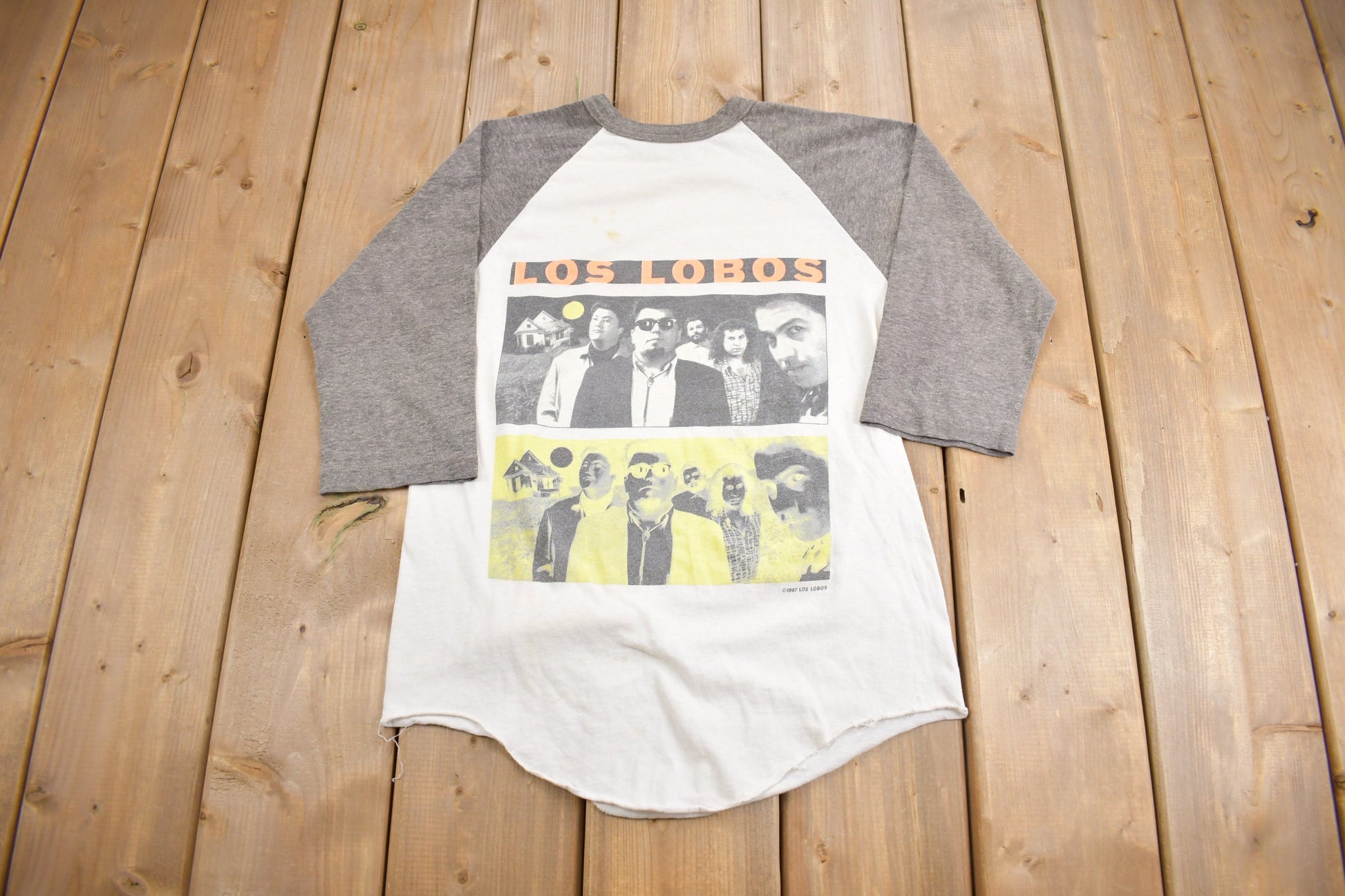 Vintage 1987 Los Lobos By The Light Of The Moon Tour Band T-Shirt