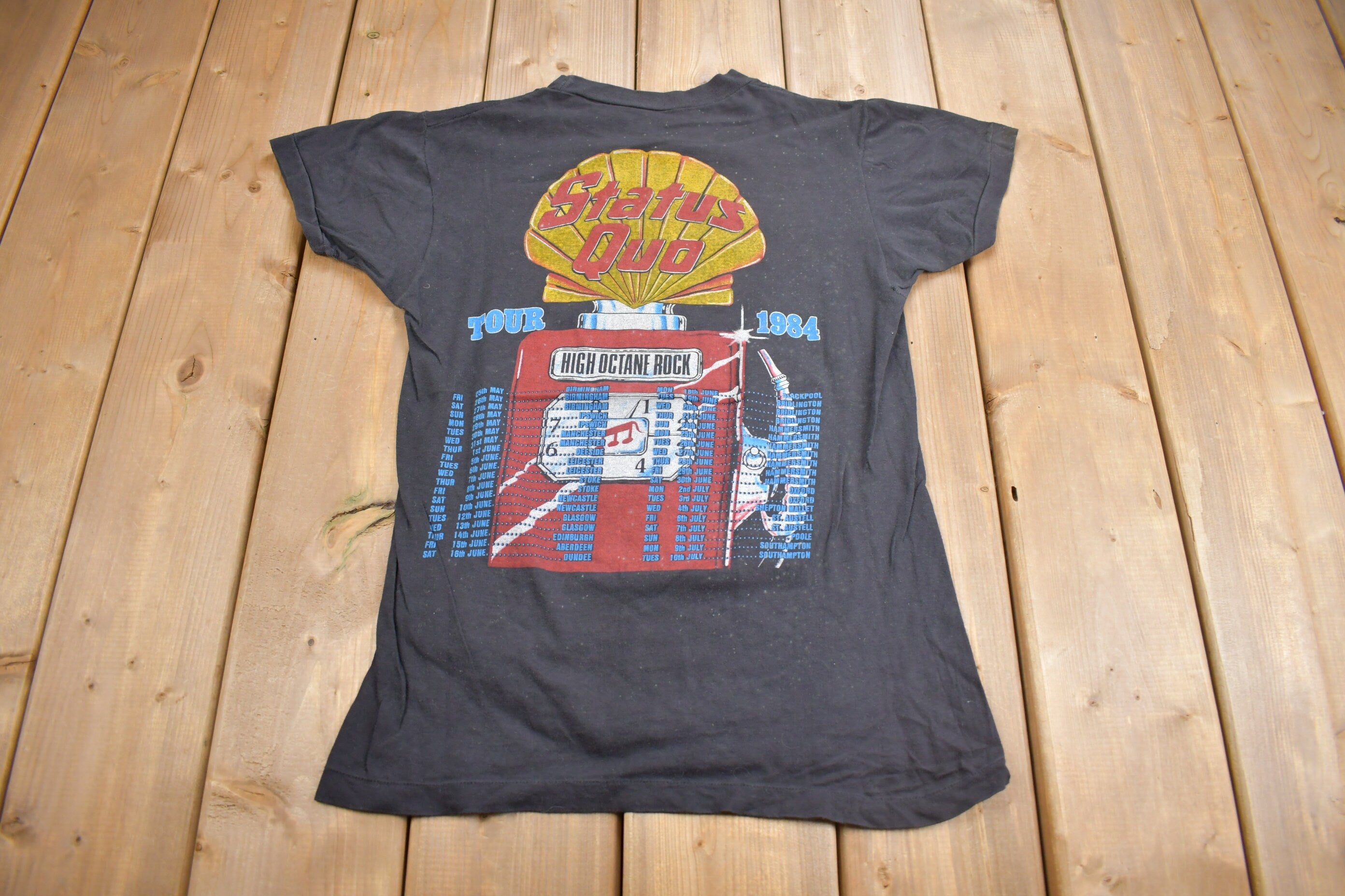 Vintage 1984 Status Quo End of The Road Tour Band T-shirt