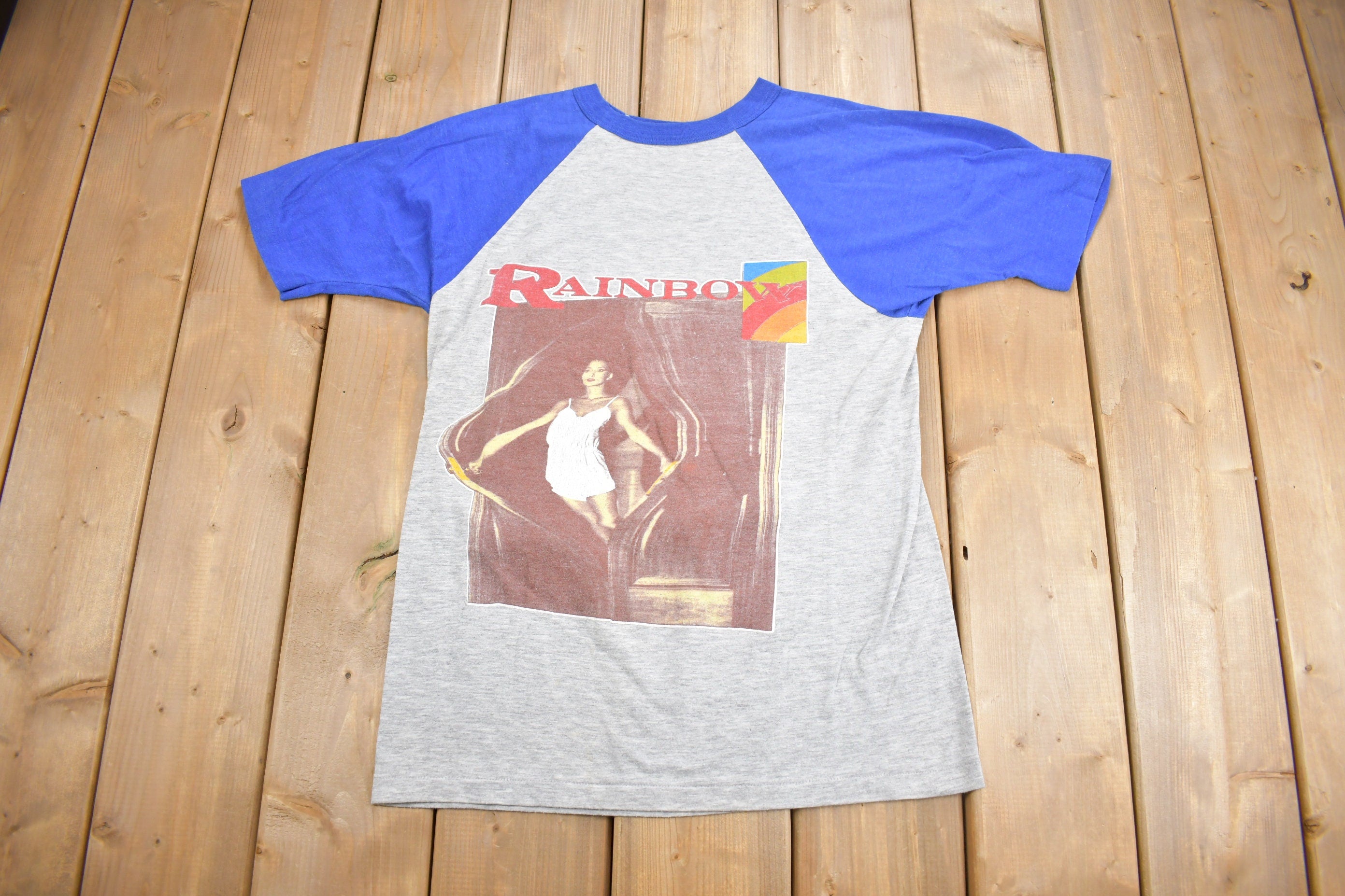 Vintage 1983 Rainbow Band U.K. Tour T-Shirt