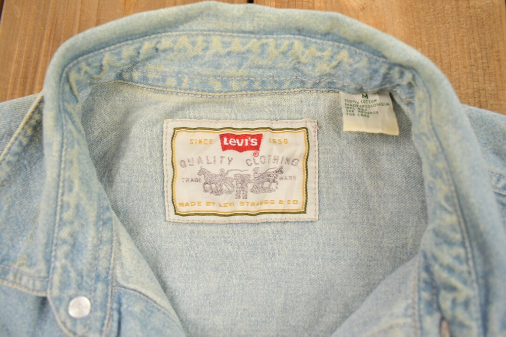 Vintage 1990s Levis Denim Button Up Vest