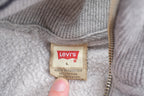 Vintage 1990s Levis Blue Jeans Quarter Zip Sweatshirt