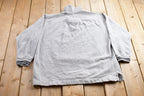 Vintage 1990s Levis Blue Jeans Quarter Zip Sweatshirt