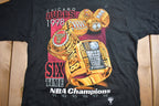 Vintage 1998 Chicago Bulls 6 Time NBA Champions Pro Player T-Shirt