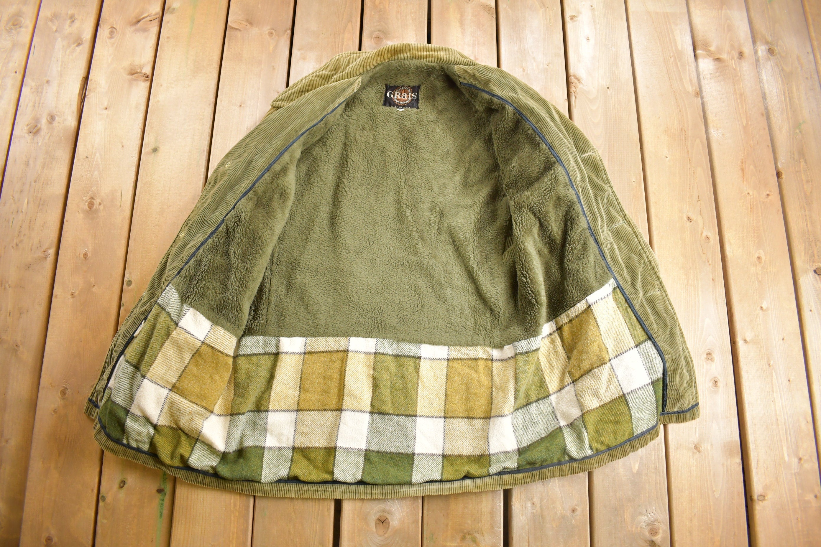 Vintage 1970s Corduroy Overcoat