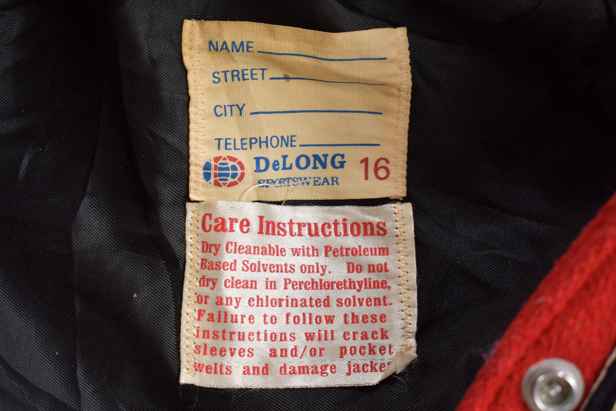 Vintage 1960s Delong Lorain Catholic Varsity Jacket