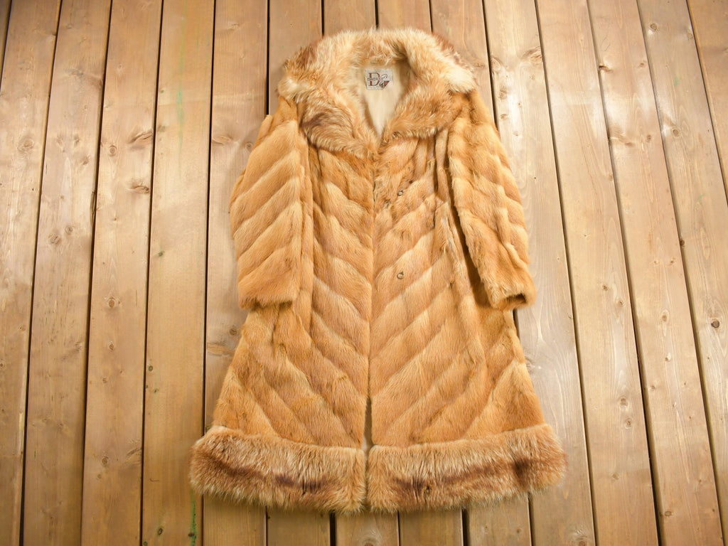 Vintage 1970s Dworkin Furs Full Length Mink Fur Coat