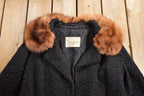 Vintage 1960s Simpsons Mink Collar Salon Fur Collar Full Length Coat