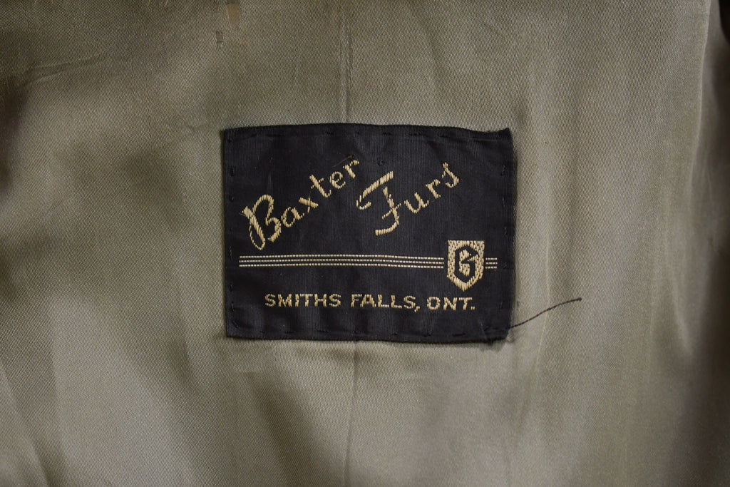 Vintage 1960s Baxter Furs Raccoon Fur Waist Coat