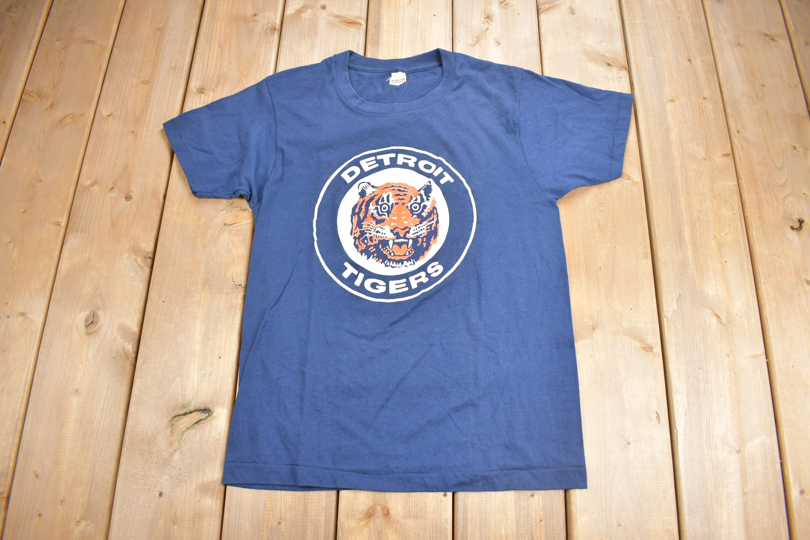 Vintage 1980s Detroit Tigers MLB Graphic T-Shirt