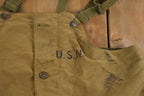 Vintage 1940s USN Deck Bib Overalls WWII