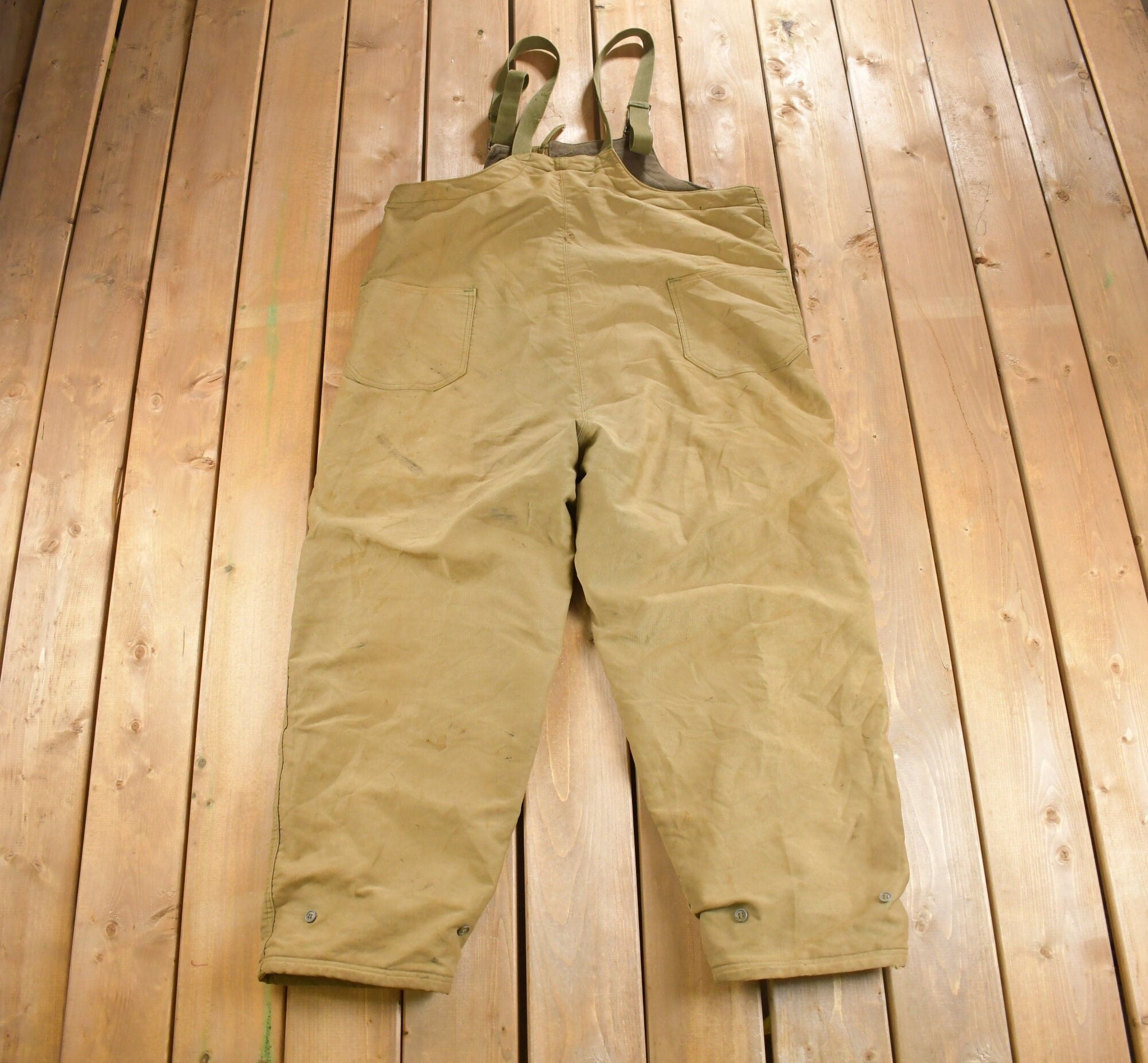 Vintage 1940s USN Deck Bib Overalls WWII