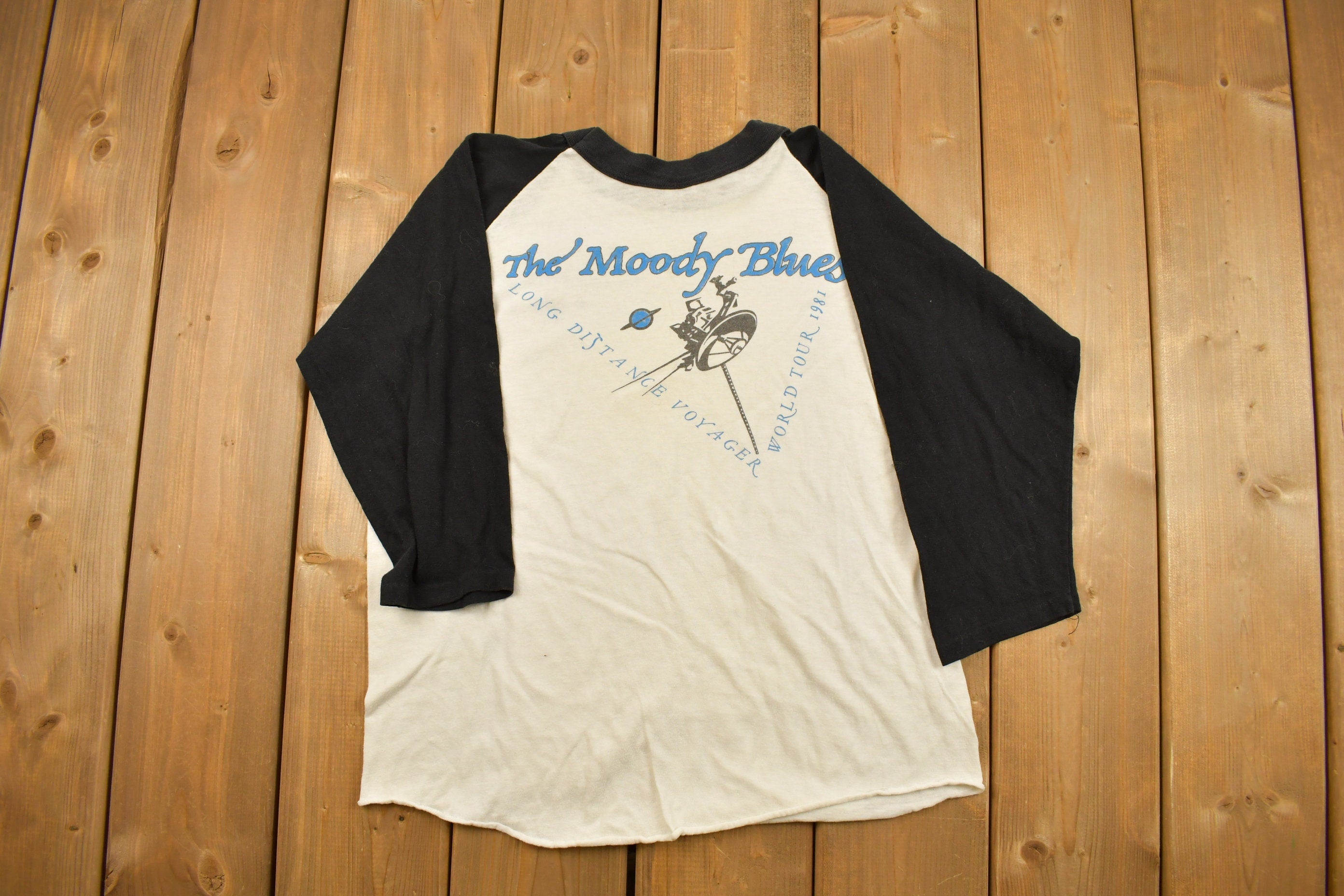 Vintage 1981 The Moody Blues Tour Band Baseball T-shirt