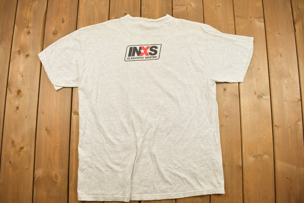 Vintage 1990s Elegantly Wasted INXS Band T-shirt