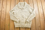 Vintage 1960s Crochet Knitted Sweater